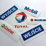 naklejki w dowolnym kształcie - naklejki wycinane po kształcie (materiał: folia błysk)