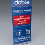 roll up - projekt, przygotowanie produkcji i wykonanie (materiał: blockout), 85x200 cm