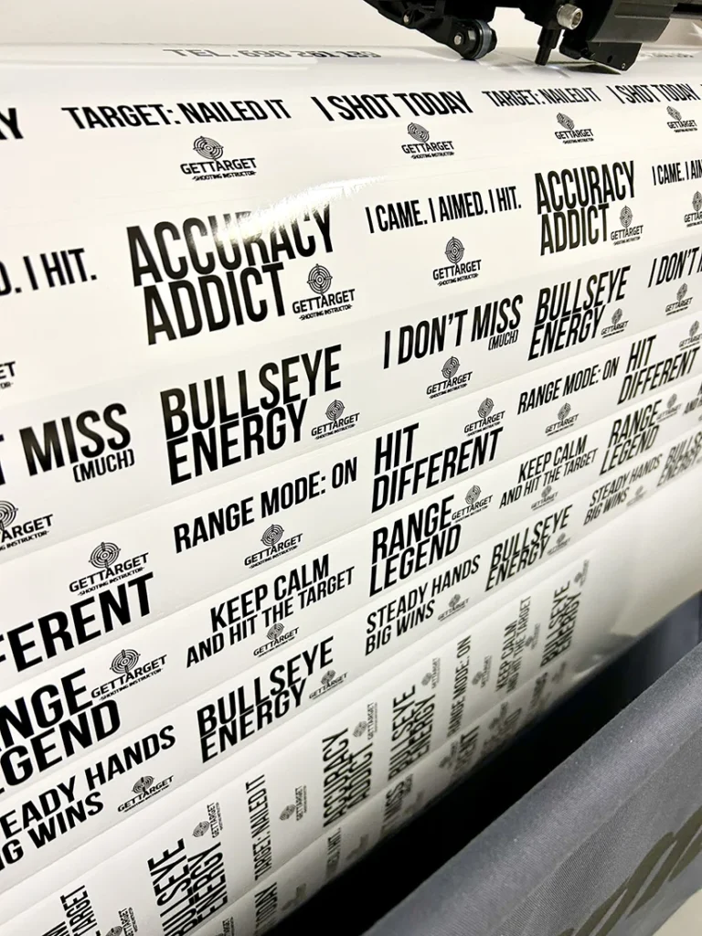 naklejka - czarny tekst gettarget.net