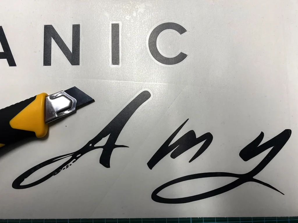 naklejka wybierana - czarne napisy