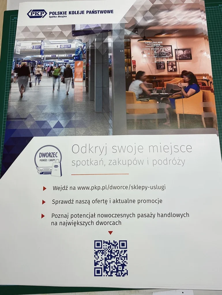 plakat reklamowy PKP